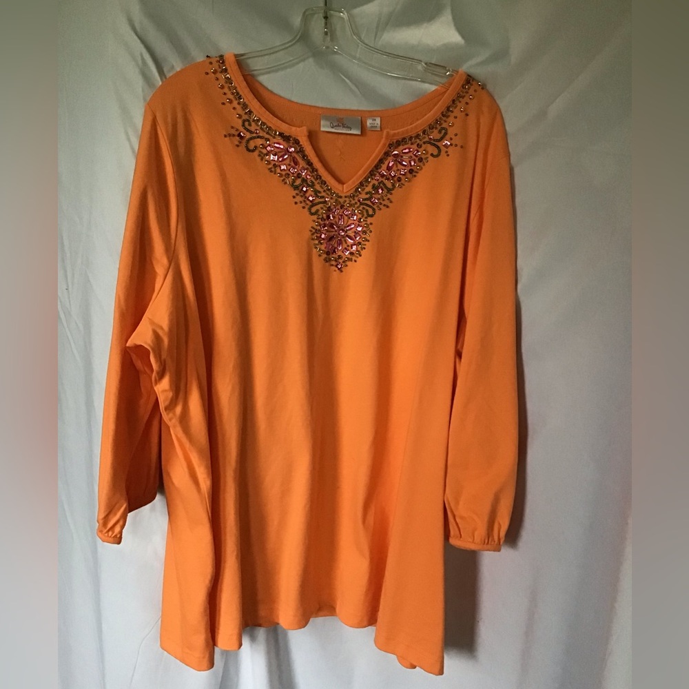 Plus Size Orange Top